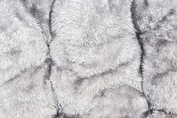 Abstract gray fur background texture close-up