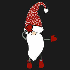 santa claus with a bag