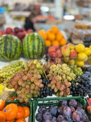 fruits and vegetables at the market
