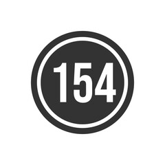 Numeric icon vector design templates