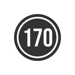 Numeric icon vector design templates