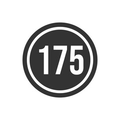 Numeric icon vector design templates
