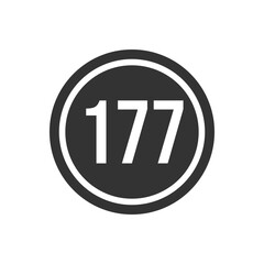 Numeric icon vector design templates
