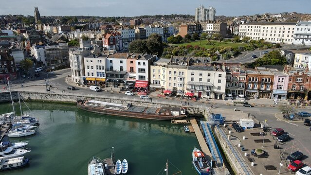Waterfront Ramsgate kent UK aerial drone 