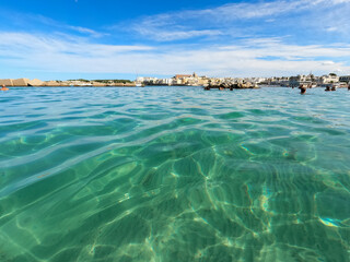 Underwater in the Adriatic sea snorkeling in Otranto Puglia Italy