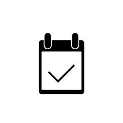 calendar icon, flat style vector illustration. Time and Date related icons set. Calendar reminder different style icon set.