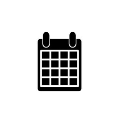 calendar icon, flat style vector illustration. Time and Date related icons set. Calendar reminder different style icon set.