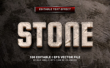 stone text effect