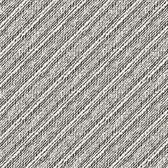 Monochrome Brushed Canvas Textured Diagonal Striped Pattern