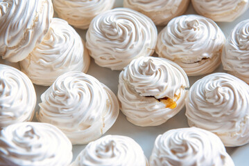 Homemade meringue kiss food