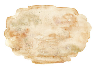 Watercolor vintage beige background. Retro brown texture
