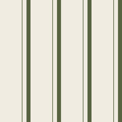 Watercolor seamless pattern with vintage minimalistic green lines on a beige background for creative design