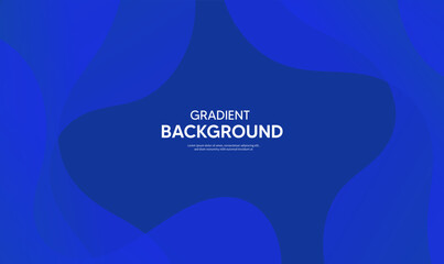 Abstract blue wave background, Blue banner