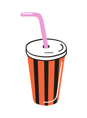 Drink design, vector illustration  isolated on white background. 
