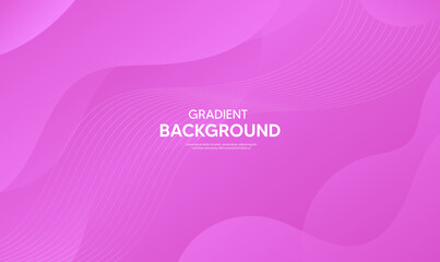 Abstract Pink background with waves, illustration of a pink ribbon, Pink banner, Pink background
