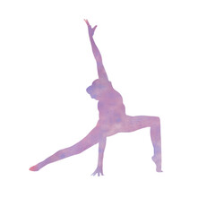 yoga pose silhouette