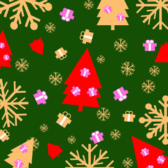 Christmas pattern abstract background. illusatration. Celebration banner. Happy new year