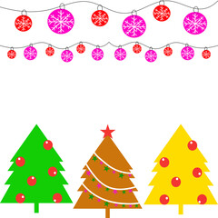 Christmas and happy new year background. illusatration. Celebration banner