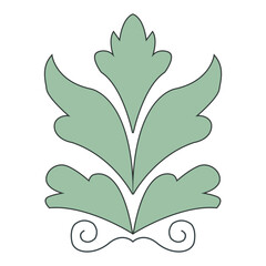 Flower vector. Hand drawn illustration on white background. Isolated element for design of pattern, cosmetics, border, greeting card, flyer, poster, wedding invitations. Tattoo.