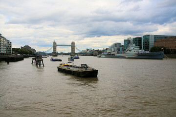 Naklejka premium A view of the River Thames in London