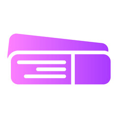 ticket gradient icon