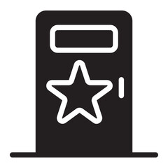 dressing room glyph icon