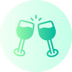 cheers gradient icon