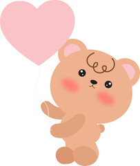 Obraz na płótnie Canvas Valentine Bear