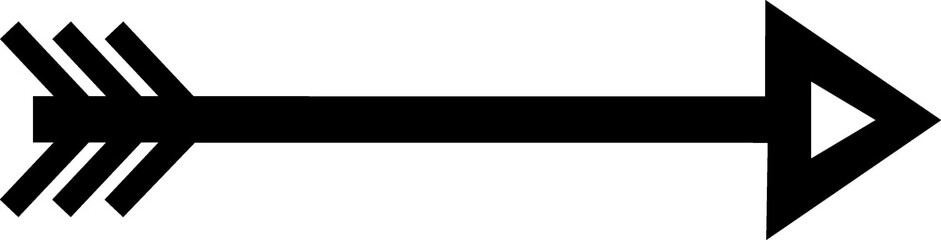 Obraz premium Hand drawn arrow