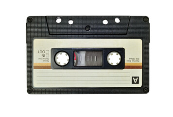 Cassette tape, isolated on white
