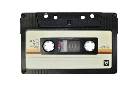 Cassette tape, isolated on white