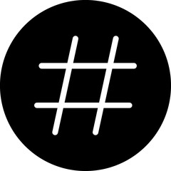 Hashtag sign