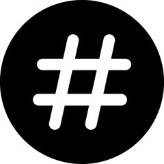 Hashtag sign