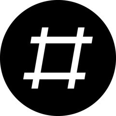 Hashtag sign
