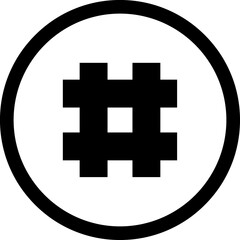 Fototapeta premium Hashtag sign