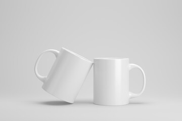 Mug mockup / white coffee cup template