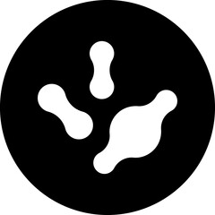 Microorganism, bacteria linear sign