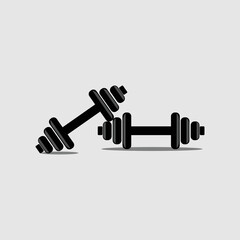 dumbbell isolated on white