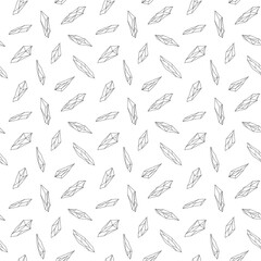 Crystal or natural mineral seamless pattern. vector illustration