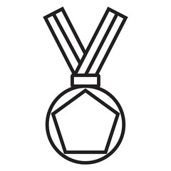 Medal, award, victory, winner, illustration, achievement, competition symbol, icon, logo illustration