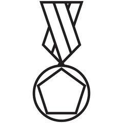 Medal, award, victory, winner, illustration, achievement, competition symbol, icon, logo illustration