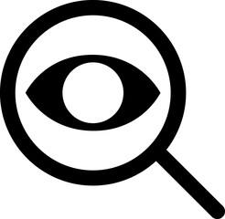 Hunter Eye View Magnifying Glass Search Icon