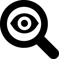 Hunter Eye View Magnifying Glass Search Icon