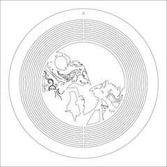 vector  stock puppet java template design