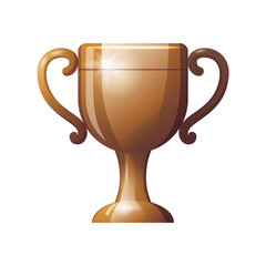 Game UI asset. Gaming user interface trophy cup icon. vector illustration