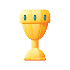 Game UI asset. Gaming user interface goblet icon. vector illustration
