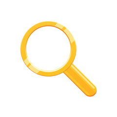Game UI asset. Gaming user interface magnifier icon. vector illustration