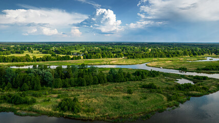 Bug river, near the village of Kania Nowa, central Poland