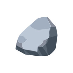 Rock boulder. Natural shape stone. vector illustration