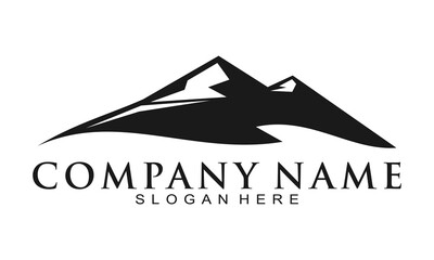 Fototapeta na wymiar Nature mountain simple vector logo